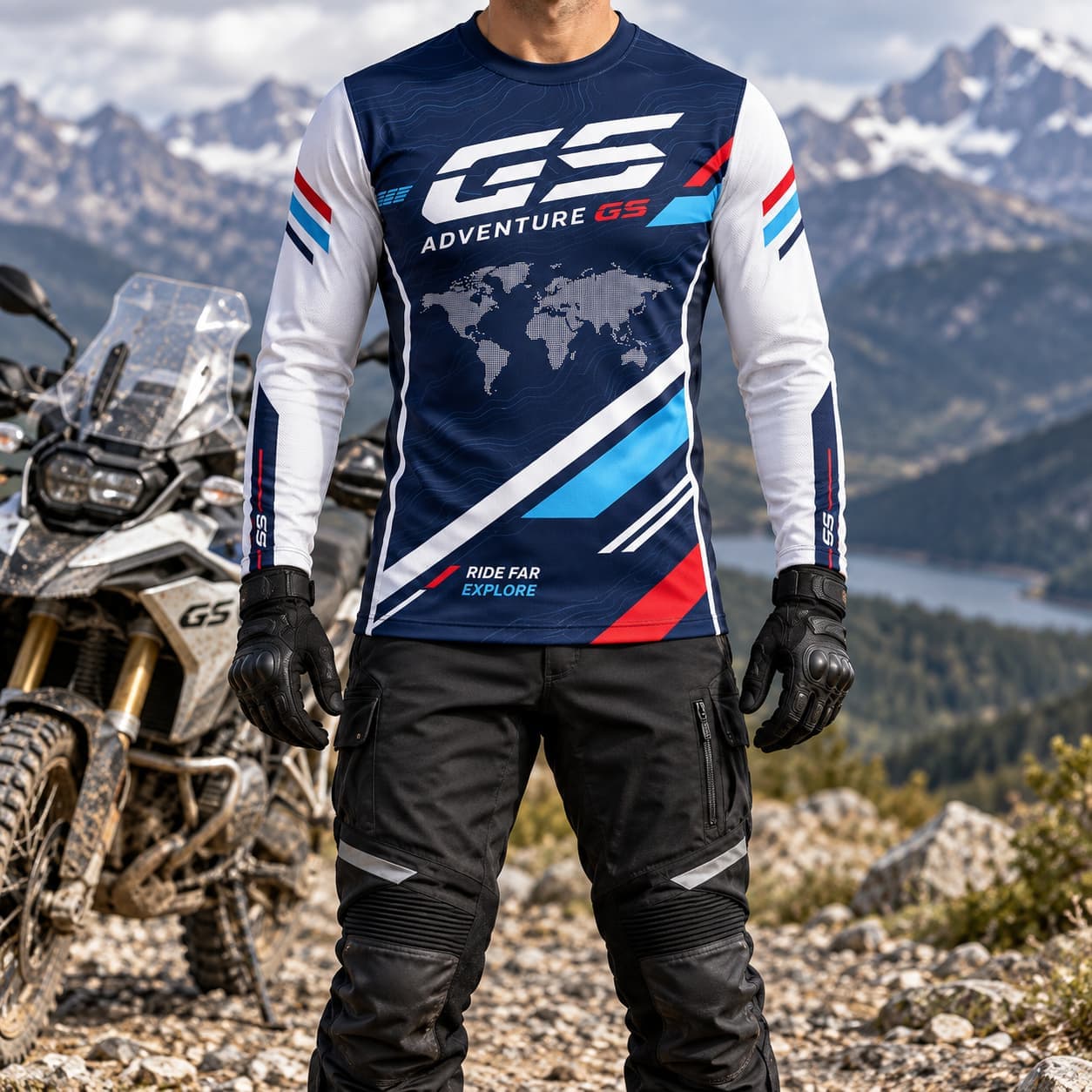 Outdoor Adventure Outfit - GS Adventure Heren T-shirt Motor Jersey