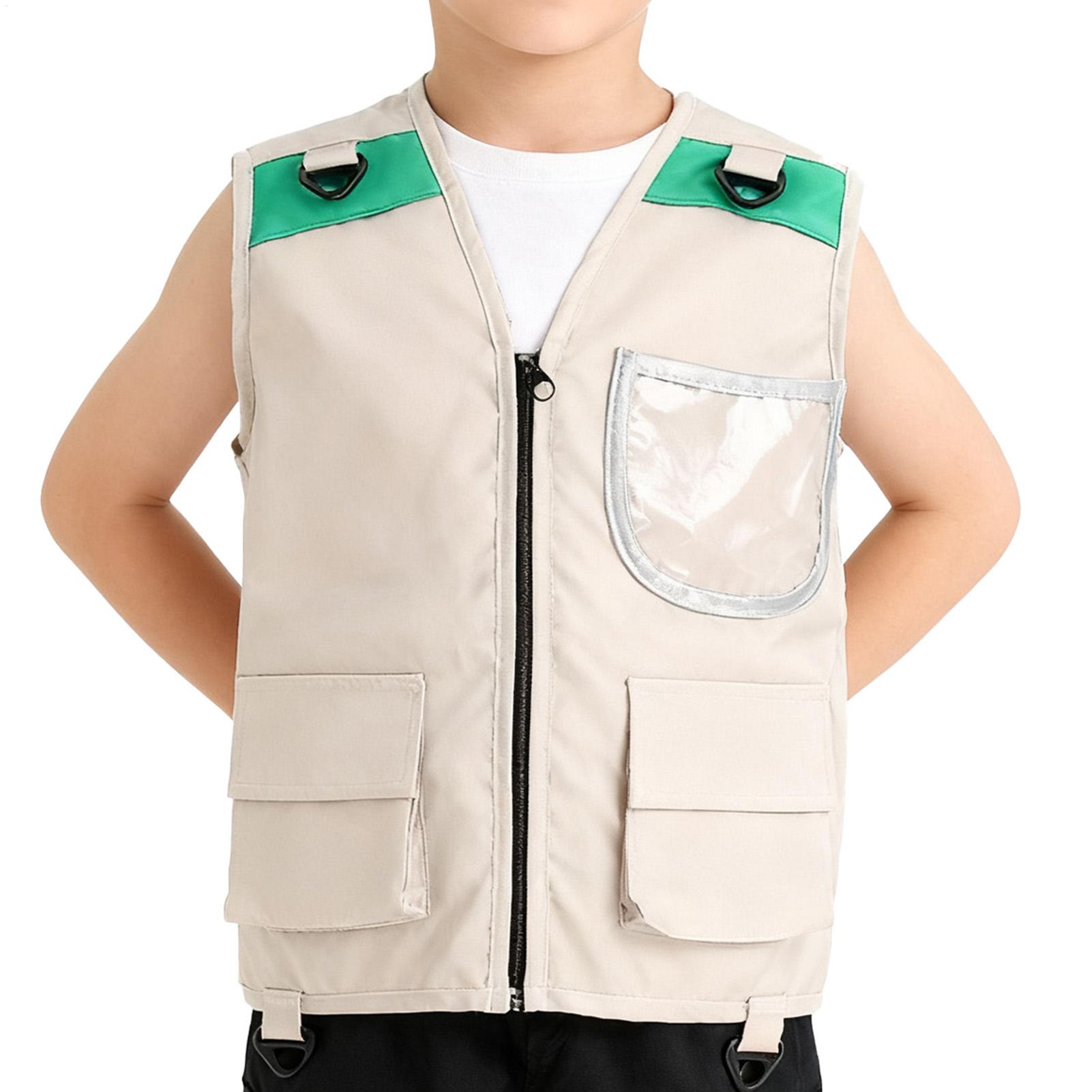 Outdoor Adventure Kit For Kids - Kids Explorer Vest-kostuum Safari Cargo Vest