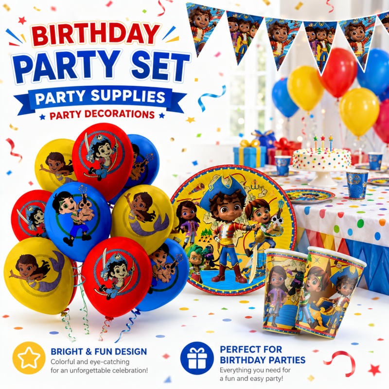 Outdoor Adventure Birthday Party - Santiago of The Seas Verjaardagsfeestdecoratie Picknick