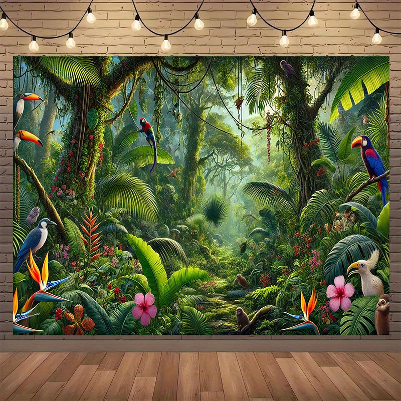 1pc Jungle Avontuur Achtergron - Outdoor Adventure Birthday Party recensie en prijs